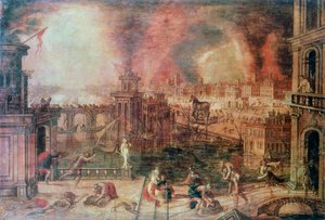 The Fire of Troy by Kerstiaen de Keuninck