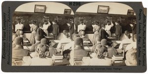 An Arithmetic Class, Tuskegee, Alabama, c. 1900 by Keystone View Company
