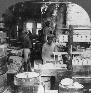 Firing Tableware in the Noted Pottery Centre, Trenton, New Jersey, USA, Early 20th Century by Keystone View Company
