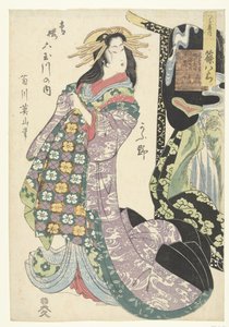 Courtesan Shinohara from the Tsuruya House and the Koya River