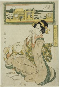 Benzaiten Shrine at Shinobugaoka, from the 