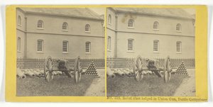 Rebel Shot Lodged in Union Gun, Battle of Gettysburg, 1855-75 by Kilburn Brothers, BW Kilburn