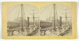 View from T Wharf, Boston, Mass, 1855-75 by Kilburn Brothers, BW Kilburn