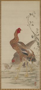Rooster, Hen and Chicks