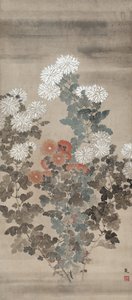 Chrysanthemums by Kitagawa Sosetsu