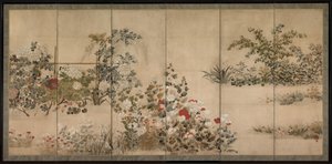 Flowers of the Four Seasons by Kitagawa Sosetsu