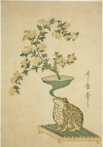 An Arrangement of Valerian and Chinese Bell Flowers by Kitagawa Utamaro