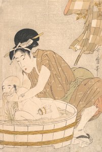 Bathtime Gyozui, ca. 1801 by Kitagawa Utamaro