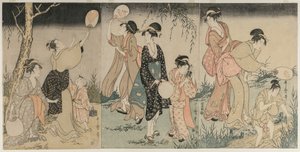 Catching Fireflies by Kitagawa Utamaro