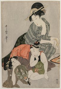 Cleaning Combs, c. Late 1790s by Kitagawa Utamaro