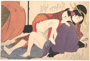 Erotic Print by Kitagawa Utamaro