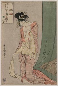 Hanaogi of Ogiya from the series Picture Puzzles by Kitagawa Utamaro