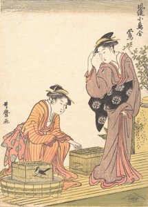 Japanese Bush Warbler, 1754-1806 by Kitagawa Utamaro