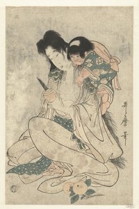 Kintoki and Yamauba by Kitagawa Utamaro