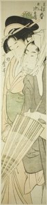 Koharu of the Kinokuniya and Kamiya Jihei by Kitagawa Utamaro