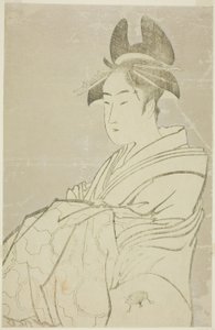 Miyahito of the Ogiya, Whose Assistants Are Tsubaki and Shirabe by Kitagawa Utamaro