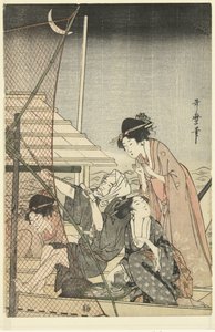Night Fishing by Kitagawa Utamaro