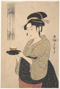 Okita of the Naniwa-ya Tea-house by Kitagawa Utamaro
