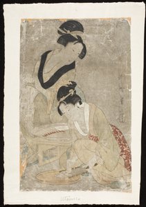 Preparing Raw Fish by Kitagawa Utamaro