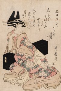 The Courtesan Chojiya Karakoto by Kitagawa Utamaro