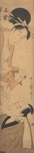 Sankatsu and Hanshichi by Kitagawa Utamaro