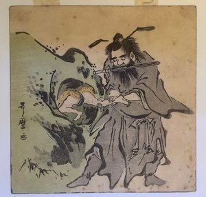 Shōki Catches Oni by Kitagawa Utamaro