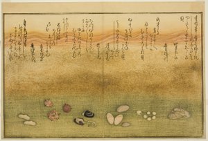 Sudare-gai, Hana-gai, Sakura-gai, Mumeno-gai, Nadeshiko-gai, and Kinuta-gai, from the Illustrated Book "Gifts from the Ebb Tide"
