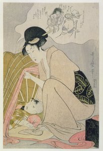 Child Having a Nightmare by Kitagawa Utamaro