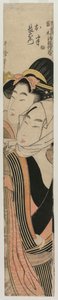 The Lovers Ohan and Choemon, from the series Joruri Ballads in the Tokiwazu and Tomimoto Styles by Kitagawa Utamaro