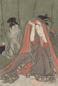 The Mosquito Net by Kitagawa Utamaro
