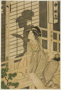 The Nakadaya Teahouse by Kitagawa Utamaro