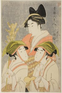 Three Beauties of Yoshiwara by Kitagawa Utamaro