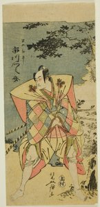 Ichikawa Monnosuke II as Haya no Kanpei in "Chushingura Nagori no Kura" by Kitao Masanobu