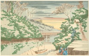 Snow in Ochanomizu by Kiyochika Kobayashi