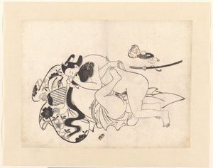 Loving Couple in Intimate Embrace