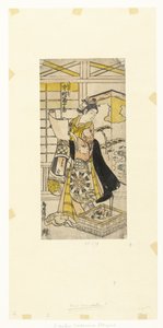 Actor Nakamura Tomijuro I as Yaoya Oshichi by Kiyonobu (II) , Torii