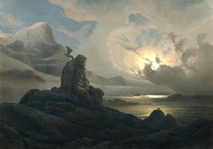 Coast Landscape with Person
