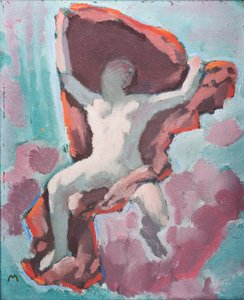 Painting of a Figure by Koloman Moser