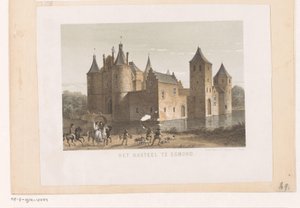 View of Egmond Castle by Koninklijke Nederlandse Steendrukkerij van C.W. Mieling