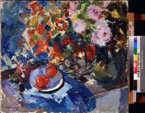 Asters and Tomatoes by Konstantin Alekseevich Korovin
