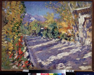 Road to Gurzuf by Konstantin Alekseevich Korovin
