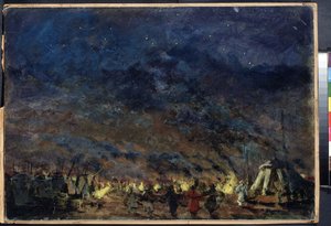 The Polovtsian Camp - Stage Design for the Opera Prince Igor by Alexander Borodin