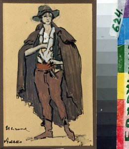 Costume Design for the Opera Aleko by Sergei Rachmaninoff by Konstantin Alekseevich Korovin