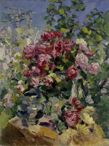 Roses by Konstantin Alekseevich Korovin