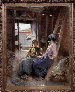 Two Bretons by Konstantin Egorovich Makovsky