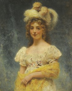 Portrait of a Lady in a Yellow Shawl