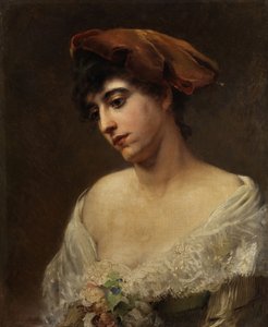 Portrait of a Young Lady by Konstantin Makovsky