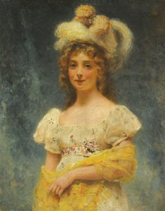 Makovsky Yellow Shawl by Konstantin Makovsky