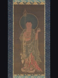 Hanging Scroll of Kshitigarbha by Korean School