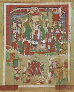 Ogwan, the Fourth King of Hell, 1798 by Korean School